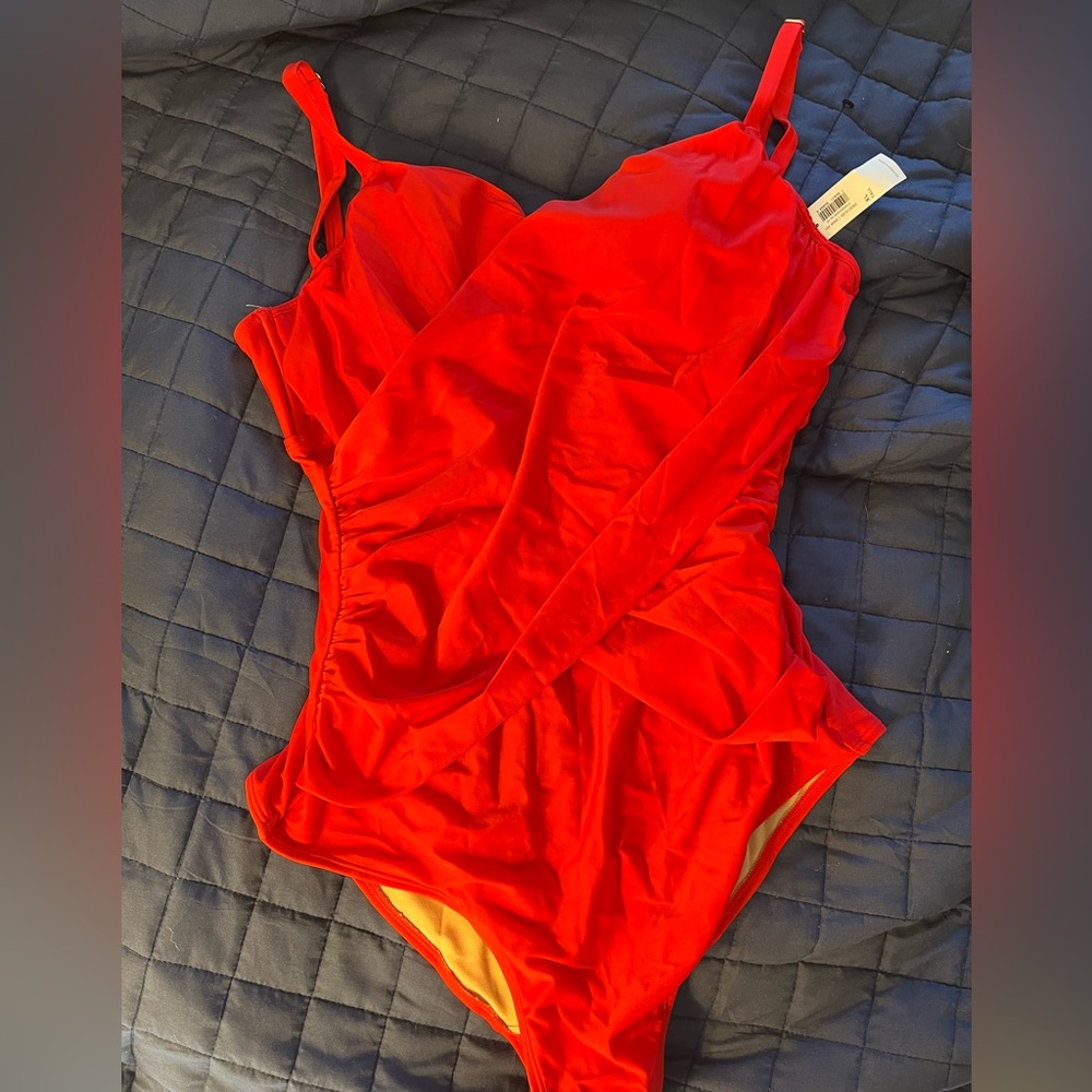 Old navy XL (tall) red bathing suit